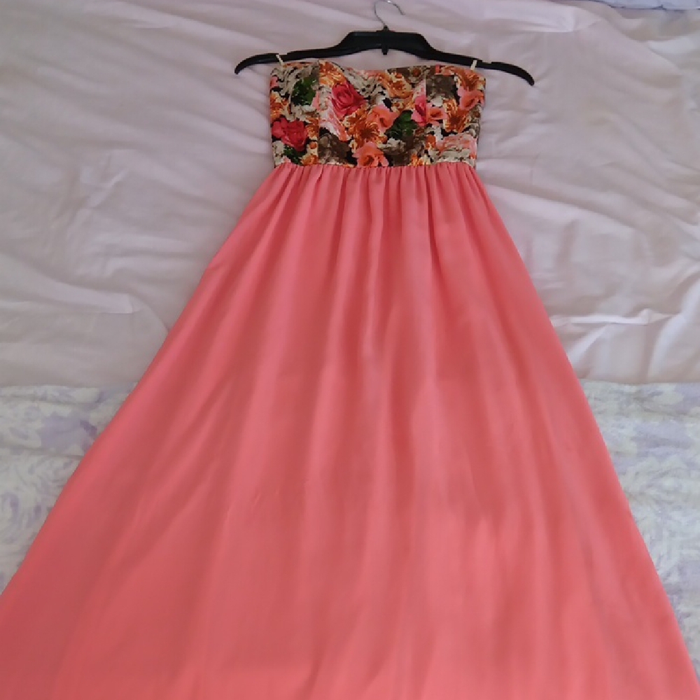 Pink Long Dress Super Long
